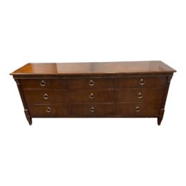 Baker Furniture French Regency Nine Drawer Dresser / Credenza