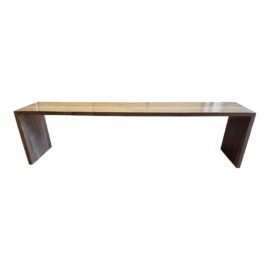 Organic Modern Wood Dowel Bench