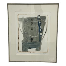 Janet Lippincott "Where Were We" Original Custom Framed Abstract Painting. Original Price: $2,000 (Copy)