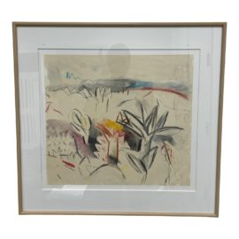 JoAnn Ugolini "Desert Series" Original Abstract Landscape Mixed Media Drawing. Original Price: $1,000