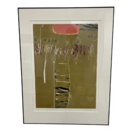 Janet Lippincott "Chinese Garden" Original Custom Framed Abstract Painting. Original Price: $2,000