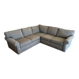 Ethan Allen Retreat Roll-Arm Three-Piece Sectional. Original Price: $7,500
