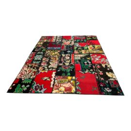 Silkeborg Flatwoven Handmade Rose Motif Rug from Ikea - 8′2″ × 9′9″. Original Price: $900