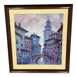 Anatole Krasnyansky "Yellow Sunset" Lithograph
