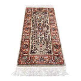 Kasmiri Small 100% Wool Throw Rug - 2′ × 4′8″