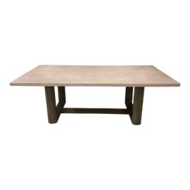 Custom Design Sherwood Concrete + Oak Dining Table