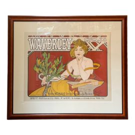 Alphonse Mucha Waverley Cycles Advertising Poster