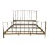 Eastern King Crate & Barrel Royce Nelson Mason Brass Bed Frame. Original Price: $1,000