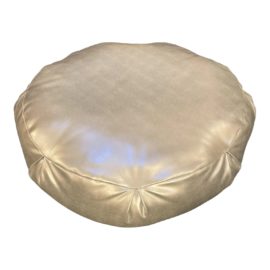 Contemporary Silver Pouf