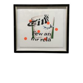 Sofie Matisse 2014 "Flight" Silkscreen on Handmade Paper. Original Price: $1,500