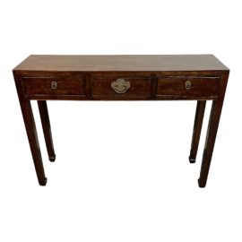 Antique 19th Century Chinese Elm Console. Original Price: $4,500