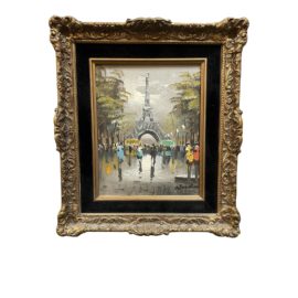 Blanchard Style Original Eiffel Tower Painting