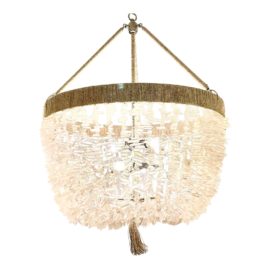 Ro Sham Beaux Malibu 24 Clear Chunky Quartz Chandelier. Original Price:$2,670