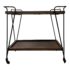 Crate & Barrel Mid Century Modern Metal + Wood Bar Cart. Original Price: $800