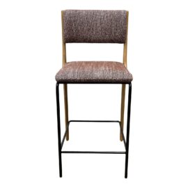 Crate & Barrel Raaf Burgundy Counter Stool. Original Price: $450