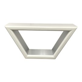 Custom Design Postmodern White Console. Original Price: $5,000