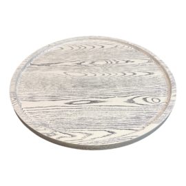 Aronson Woodworks Custom Large Woodgrain Round Tray