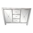 Hollywood Glamour Mirrored Media Chest