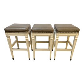 Frontgate Wexford Counter Stools, Set of Three