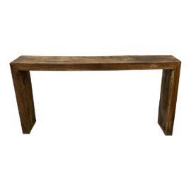 Vintage Rustic Chic Wood Console Table