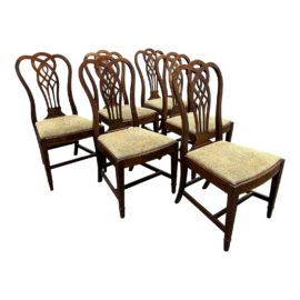 Mid 20th Century Chippendale Chairs - Set of Six