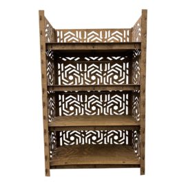 Reclaimed Wood Puzzle Bookcase