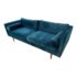 West Elm Monroe 80 Inch Petrol Velvet Sofa. Original Price: $1,299