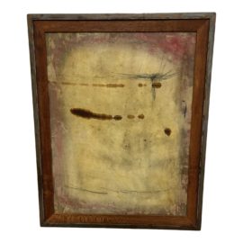 Taylor Mott Custom Framed Abstract Encaustic Painting Description