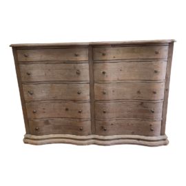 Restoration Hardware Timothy Oulton Serpentine Salvaged 10 Drawer Dresser. Original Price: $4,500