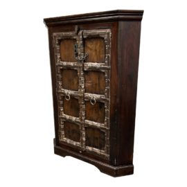 Late 20th Century Indonesian Corner Media Cabinet