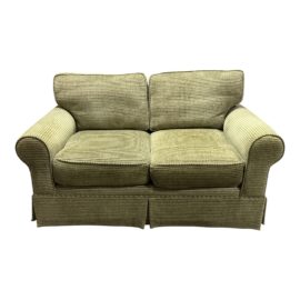 Custom Upholstered Rolled Arm Loveseat