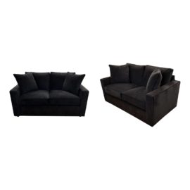 Room & Board Ebony York Sofas, a Pair. Original Price: $3,198