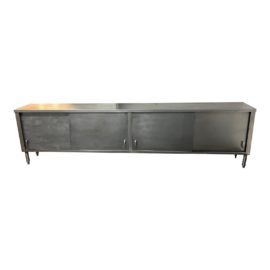 Vintage 1950's Stainless Steel Industrial Grade Sideboard Supply Cabinet