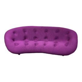 Ligne Roset Ploum R. & E. Bouroullec Purple Tufted Sofa. Original Price: $8,000
