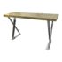 Modern Style X-Base Chrome + Veneer Console
