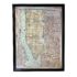 Timothy Oulton Monumental Artline Black Oak Framed New York City Map. Original Price: $3,146