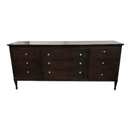 John Widdicomb Espresso Nine Drawer Dresser