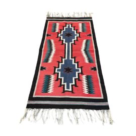 Vintage Mexican Oaxacan Rug - 3′4″ × 7′