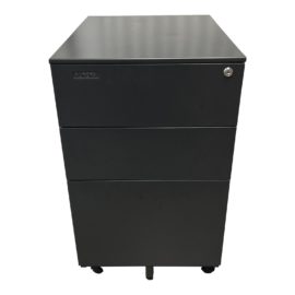 Aurora Modern Soho Design 3-Drawer Metal Mobile File Cabinet. Original Price: $190