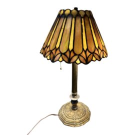 Vintage Stained Glass Small Lamp