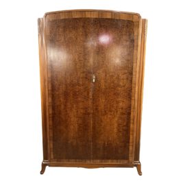 Deco Burlwood + Mirror Armoire