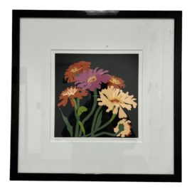 Nancy Hammond Signed Floral Lithograph - Framed