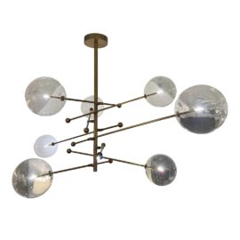Restoration Hardware Rudi Nijssen + Dominique Sente 8 Glass Globe Mobile Chandelier. Original Price: $6,755
