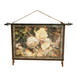 Heather Wilson "Tapas Millennia" Rose Art Wall Hanging