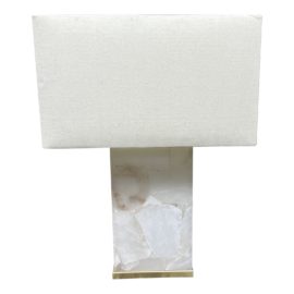 Contemporary Alabaster Quartz Style Table Lamp