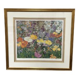 John Powell "Iceland Poppies" Original Serigraph - Signed + Framed