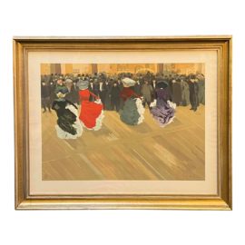 Abel-Truchet Quadrille Framed Lithograph