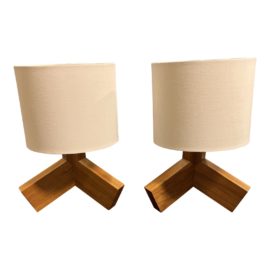 Blu Dot Rook Table Lamps, a Pair. Original Price: $630