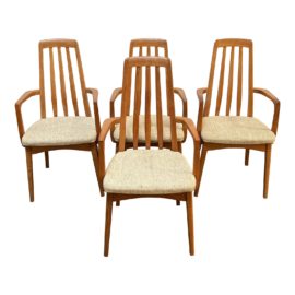 Mid 20th Century Svegards of Markaryd Teak Arm Chairs, Set of Four