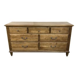 Ethan Allen Seven Drawer Wood Dresser
